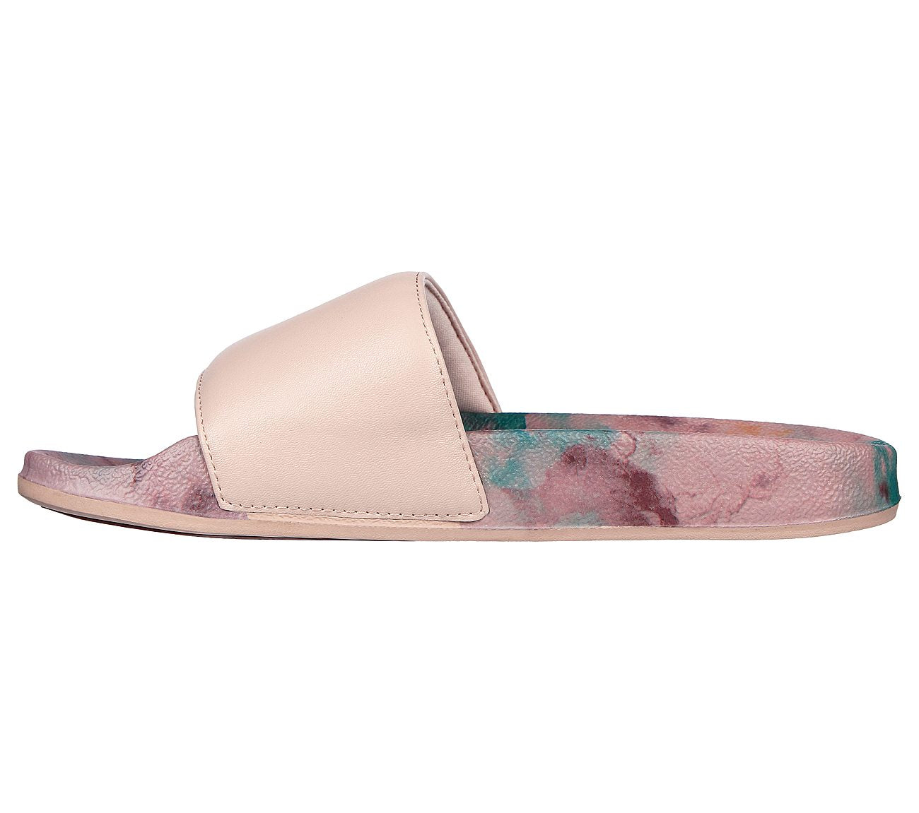 Skechers Womens Pop Ups True Colours Rose Slip On Slider Sandals