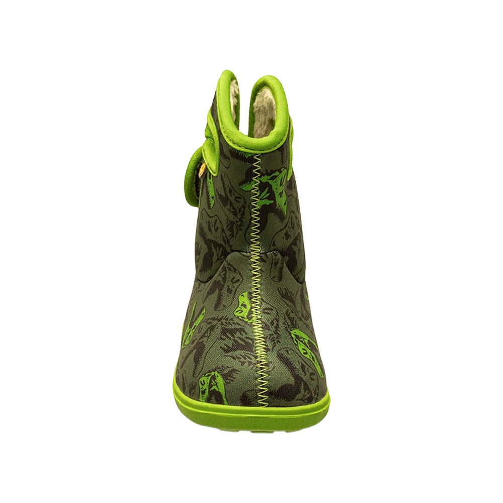 Baby BOGS Cool Dino Dark Green Multi Waterproof Washable Warm Wellies Boots
