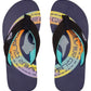 Quiksilver Boys Molokai Layback II Black Tropical Toe Post Flip Flops Sandals