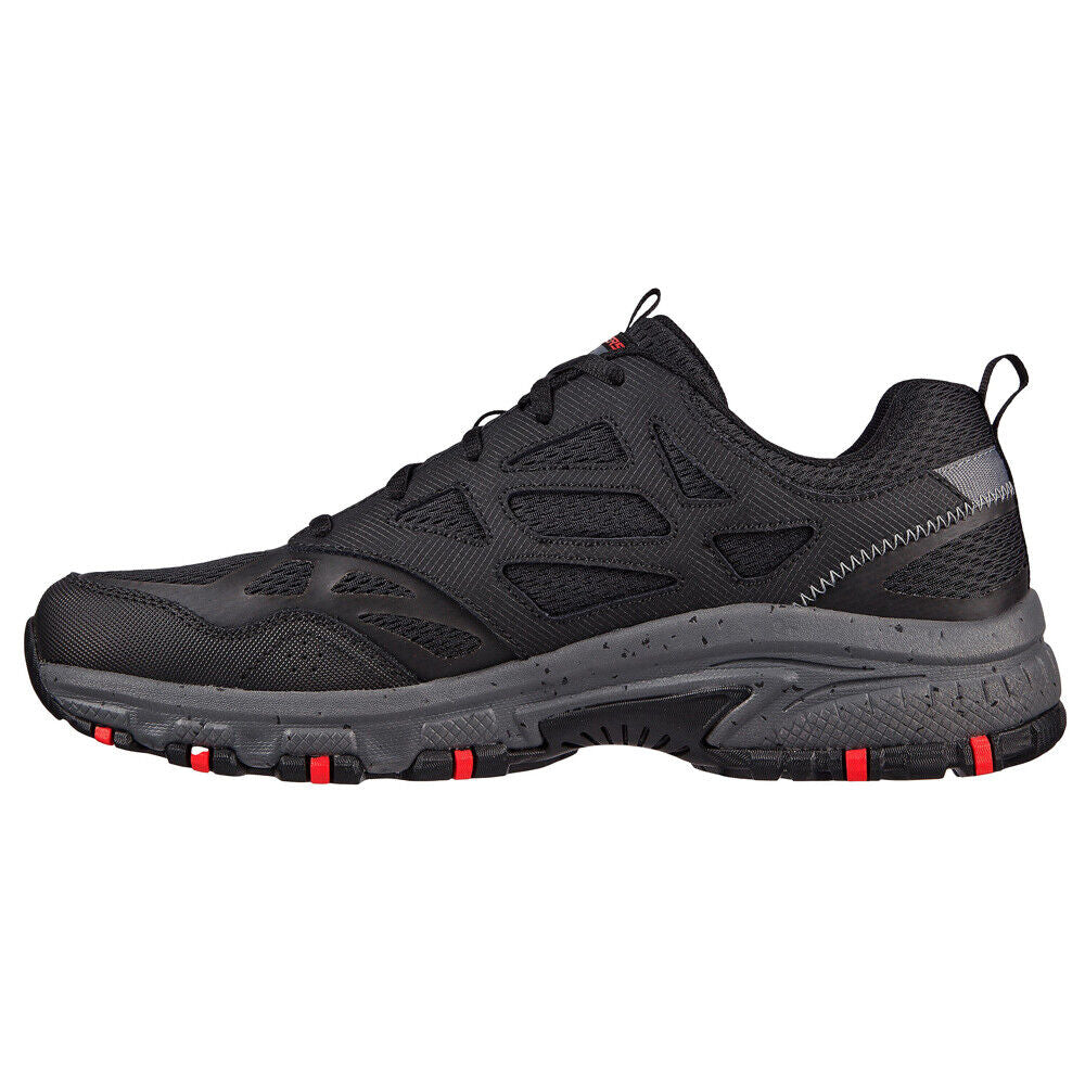 Skechers Trail Mens Hillcrest Black Memory Foam Trainers Shoes 237265