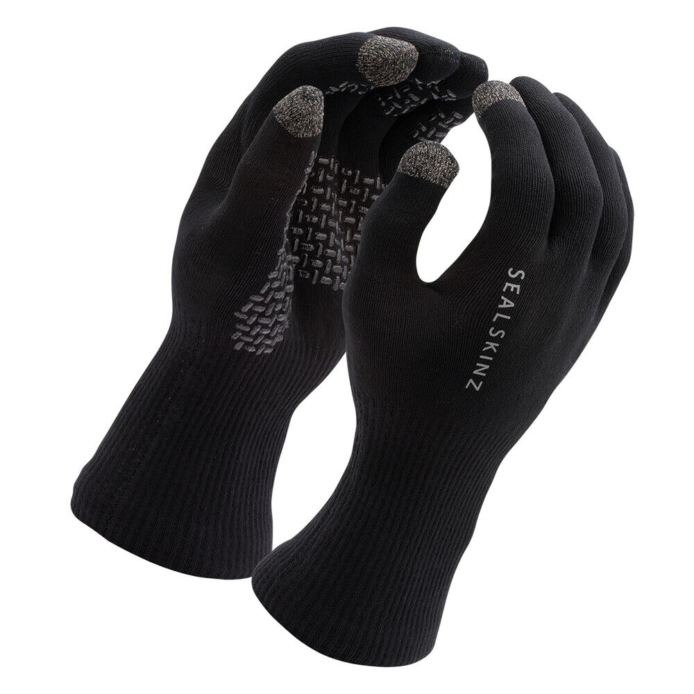 SealSkinz Waterproof All Weather Knitted Gloves Black