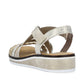 Rieker Ladies V3663-90 Metallic Gold Sandals