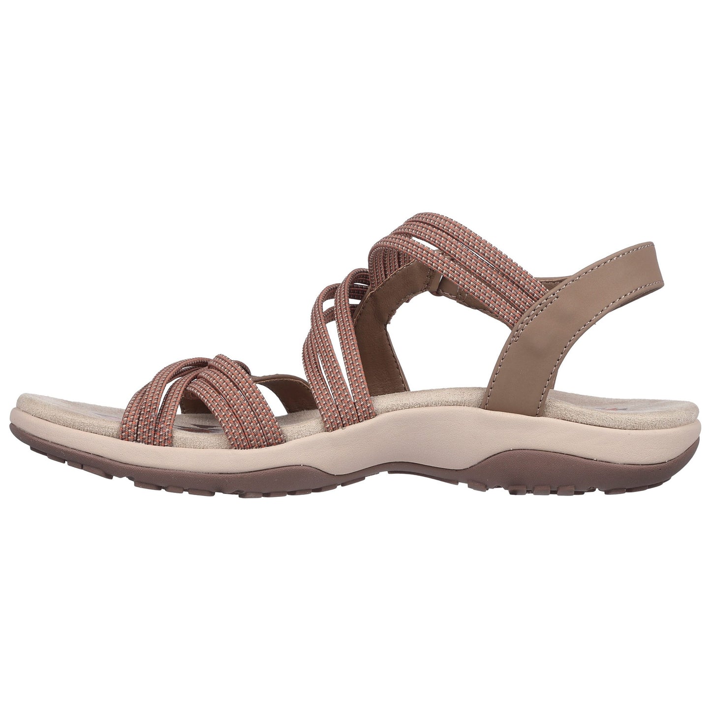 Skechers Womens Summer of Fun Mocha Strappy Vegan Sandals