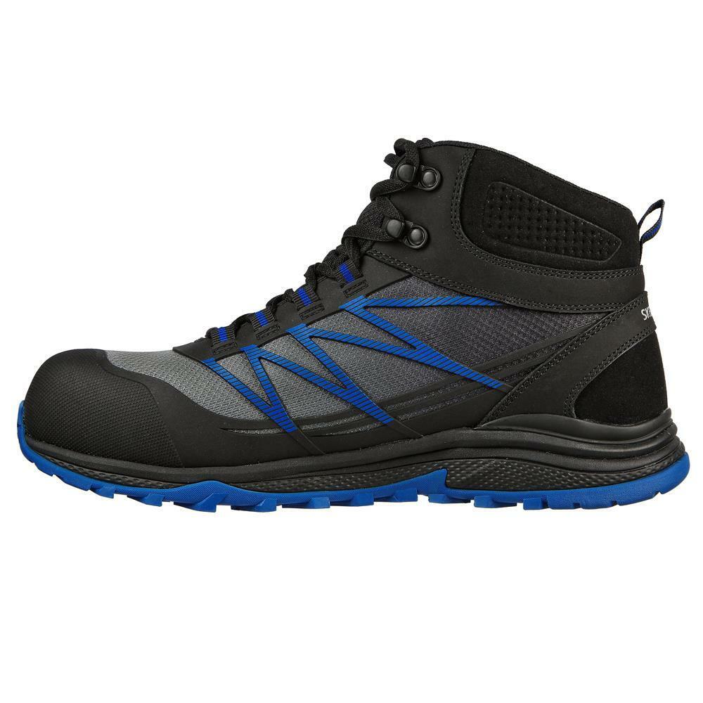 Skechers Mens Puxul Firmle Black/Blue Composite Safety Work Boots 200047EC/BKBL