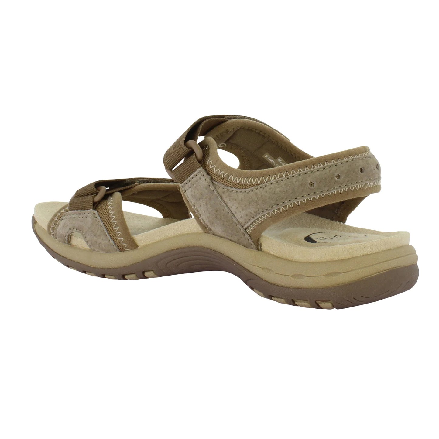 Free Spirit Frisco Toffee Suede Adjustable Strap Sandals