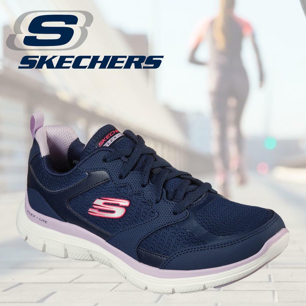 Ladies Skechers Active Flow Trainers 149305/NVY
