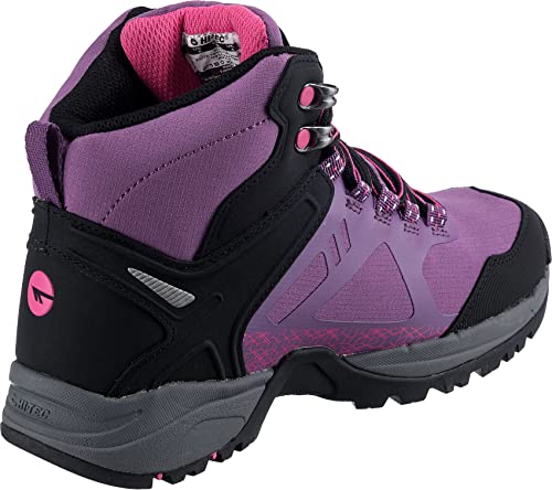Hi-tec Ladies V-Lite Psych WP Violet/Black/Light Grey Waterproof Hiking Boots