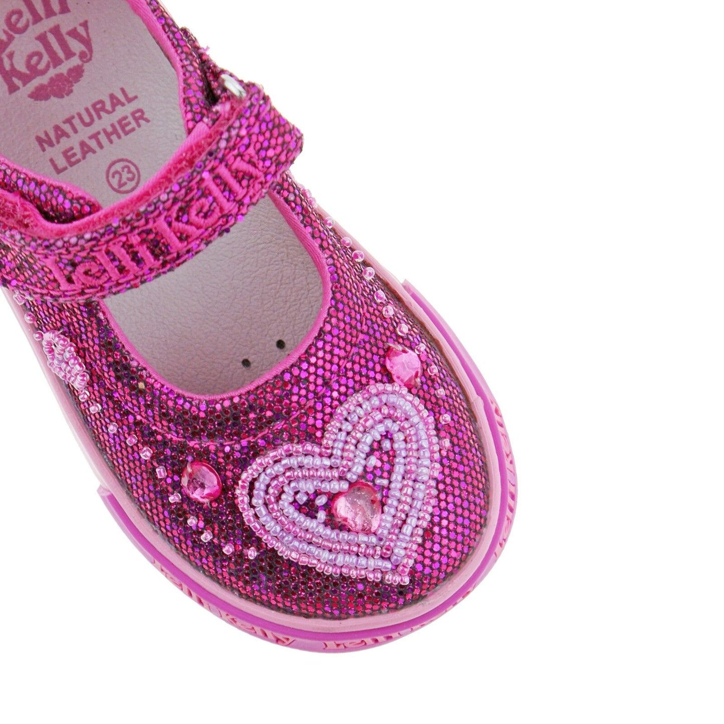 Lelli Kelly LK3010 (GW01) Purple Glitter Ava Baby Dolly Shoes