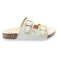 Heavenly Feet Womens Sandy Vegan Friendly Beige Sandals