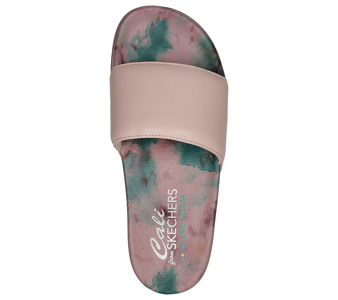 Skechers Womens Pop Ups True Colours Rose Slip On Slider Sandals