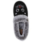 Ladies Skechers Too Cozy Meow Pajamas Black Faux Fur Slippers 33355/BLK