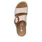 Remonte D0Q51-80 Nude Adjustable Leather Slip On Sandals