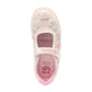 Lelli Kelly LK3494 (GA01) Aurora White Glitter Pink Heart Canvas Dolly Shoes