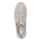 Rieker Womens White Leather Side Zip Trainers M7701-80
