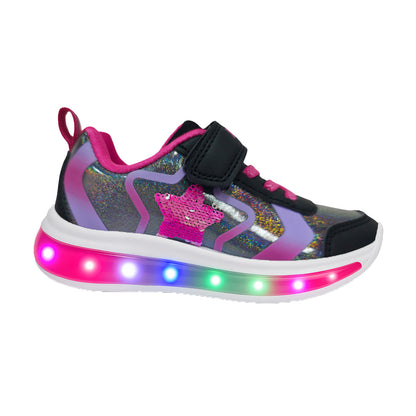 Lelli Kelly Clarissa Light Up Trainers Black Pink LKAL2231