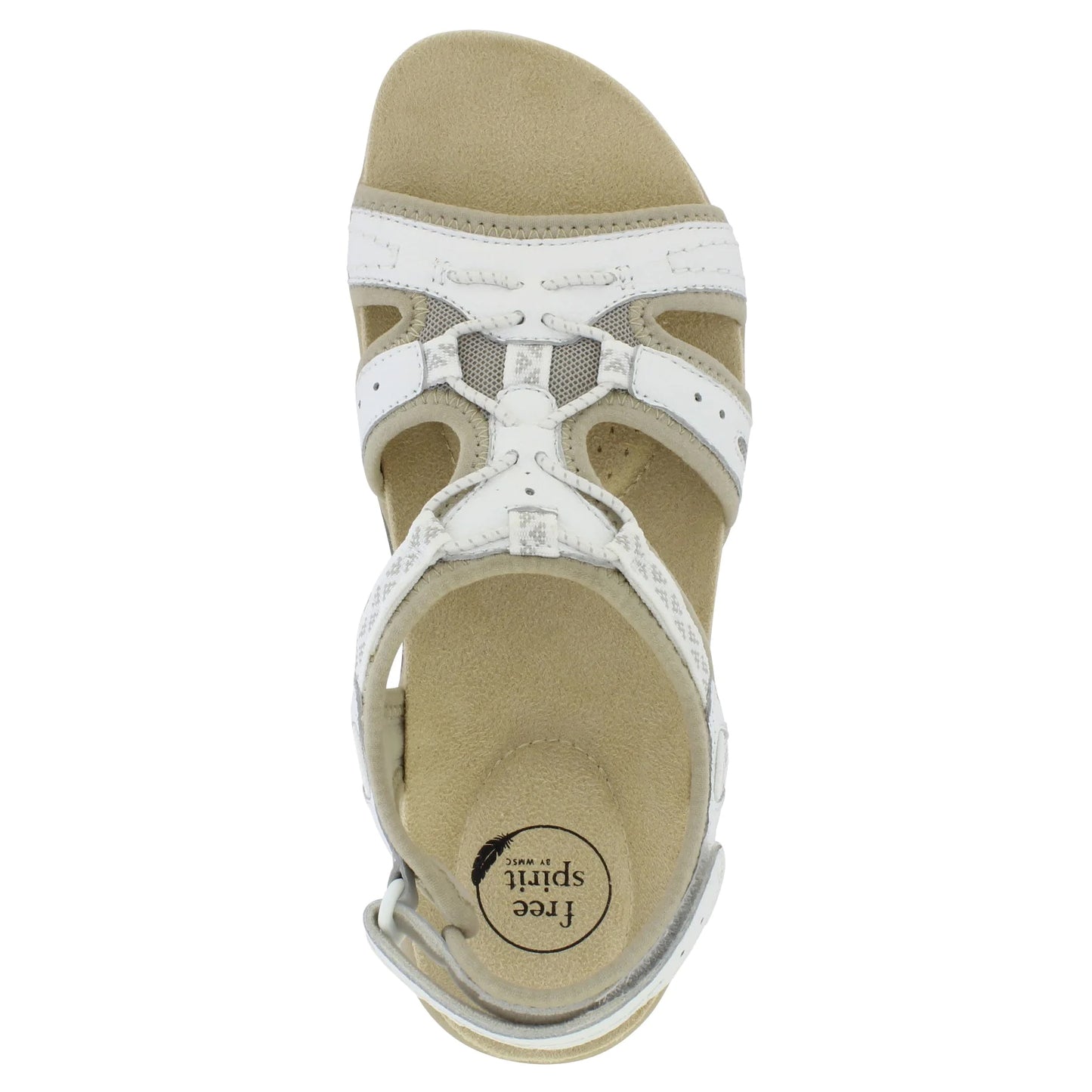 Free Spirit Fairmont White Lightweight Sandals