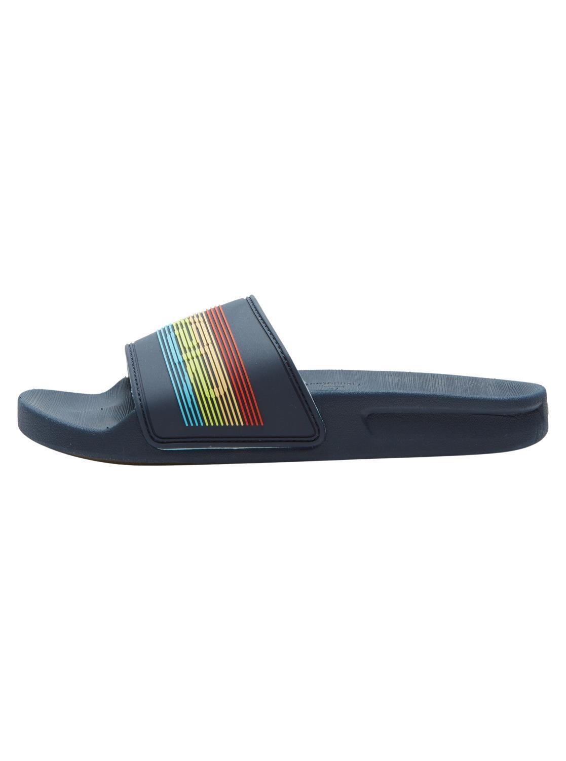 Quiksilver Rivi Wordmark Navy Slip On Slider Sandals