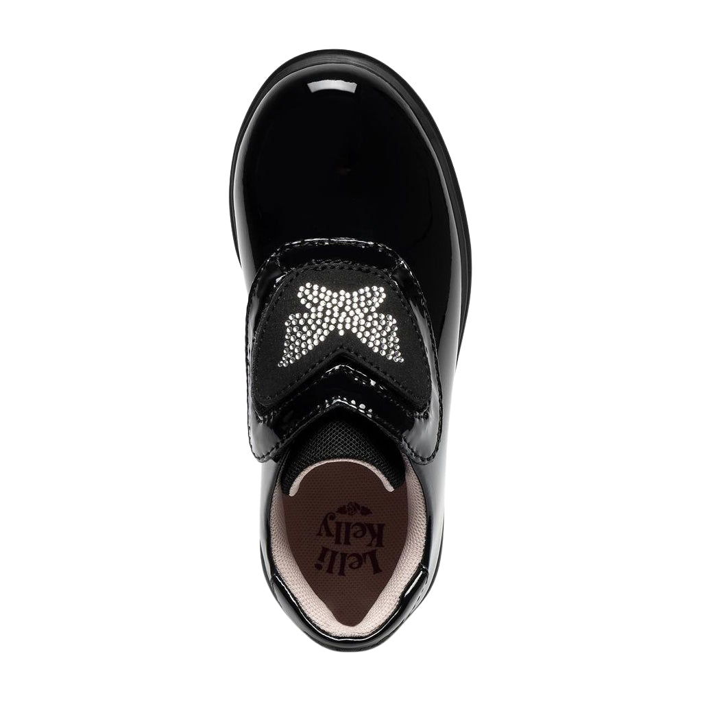Lelli Kelly Evelyn Black Patent School Shoes LK8942 NE03