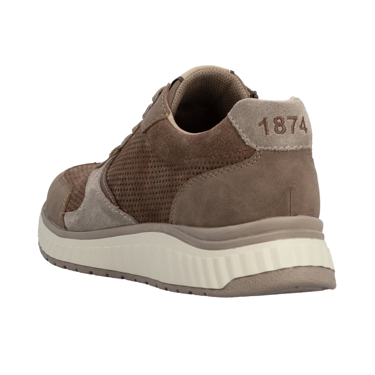 Rieker Mens Casual Trainers Shoes Blue Brown B0606