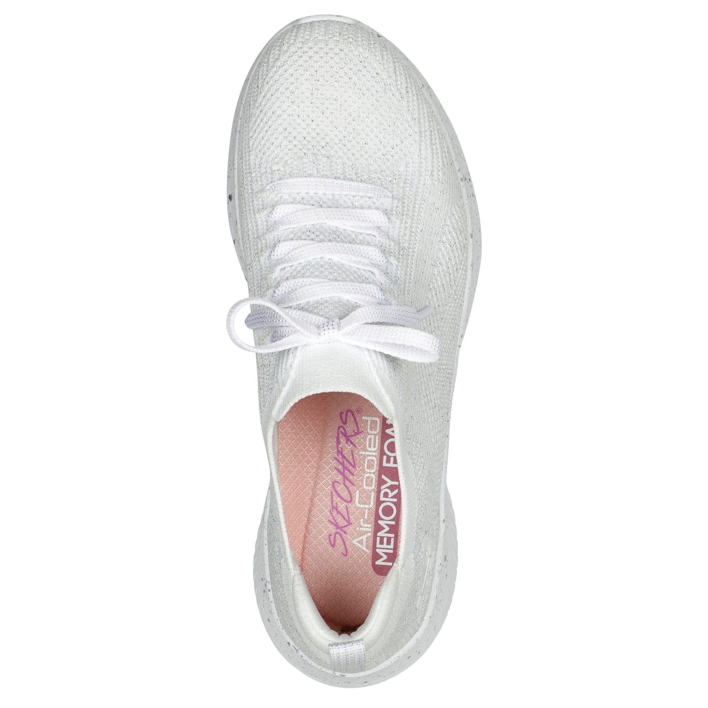 Skechers Womens Ultra Flex 3.0 Let’s Dance White Slip On Vegan Shoes
