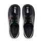 Girls Kickers Black School Shoes Youths Patent Kick Lo 1-13499