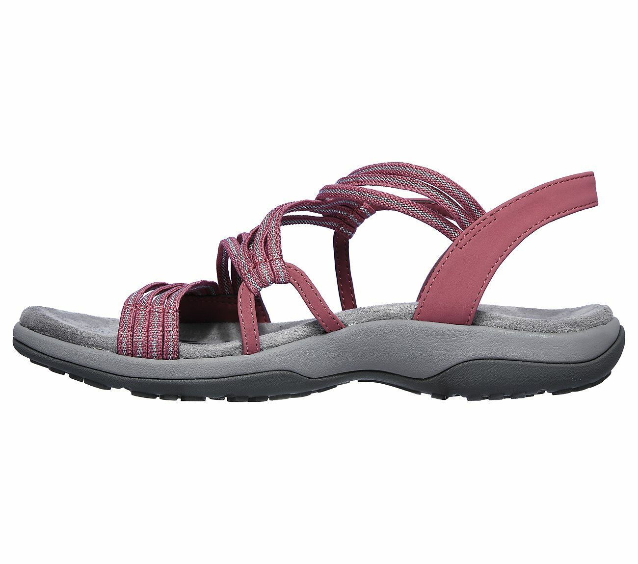 Skechers Ladies Reggae Slim Stretch Slinky Pink Sandals 163072/ROS