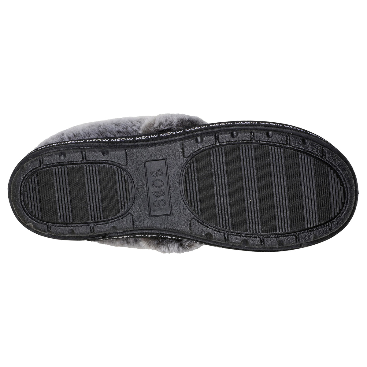 Ladies Skechers Too Cozy Meow Pajamas Black Faux Fur Slippers 33355/BLK