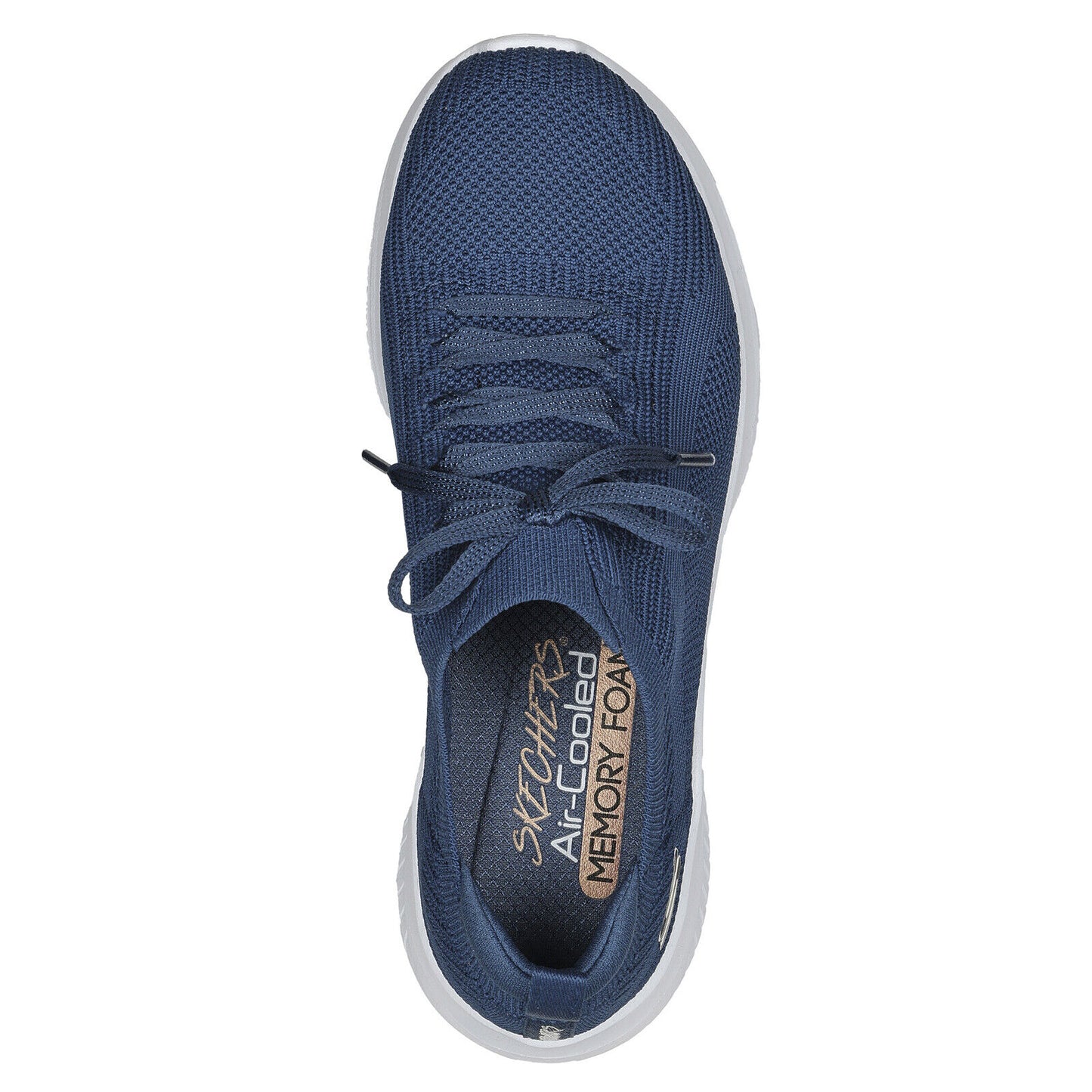 Skechers Ladies Ultra Flex 3.0 Big Plan Navy Vegan Slip On Trainers Shoes