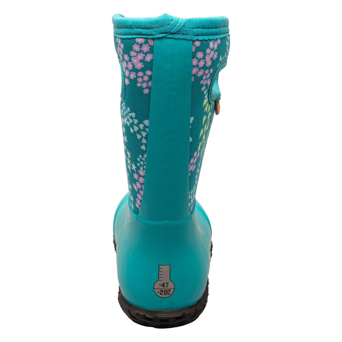 BOGS Girls York Star Heart Turquoise Multi Insulated Warm Wellies