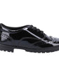 Hush Puppies Girls Black Eadie Patent Leather School Shoes HKY8244