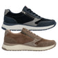 Rieker Mens Casual Trainers Shoes Blue Brown B0606