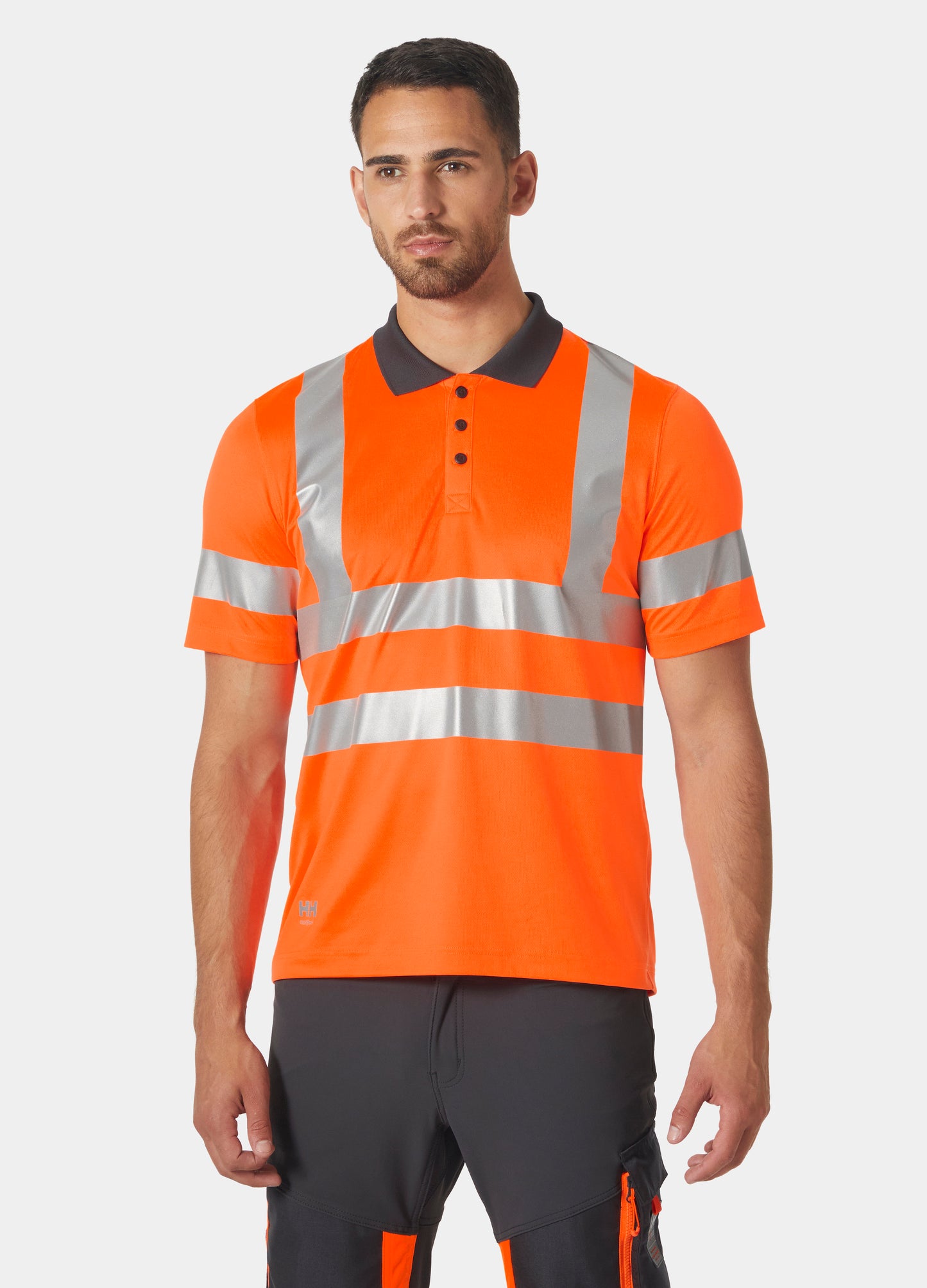 Helly Hansen Orange Yellow 79091 Mens Addvis Polo