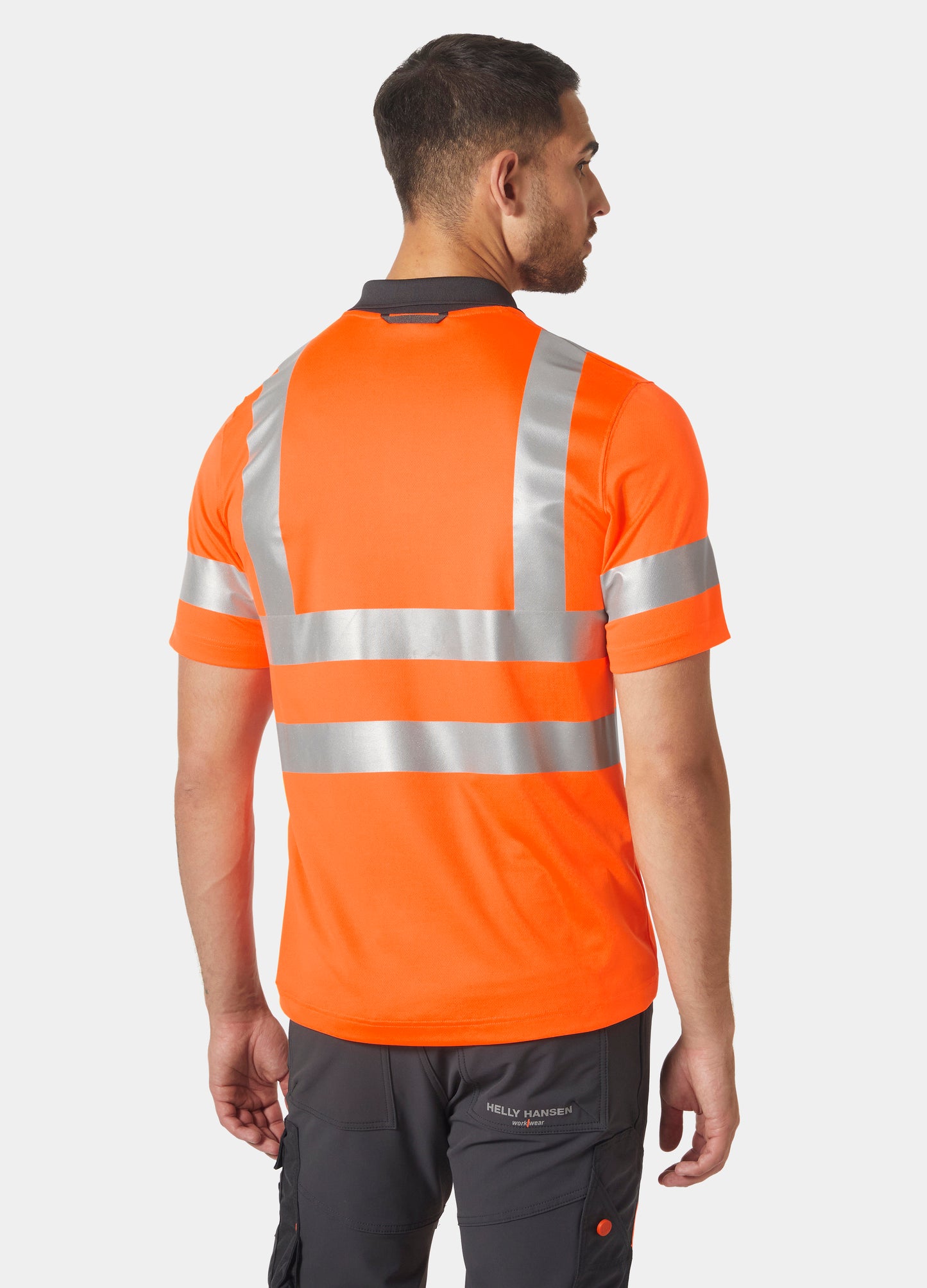 Helly Hansen Orange Yellow 79091 Mens Addvis Polo