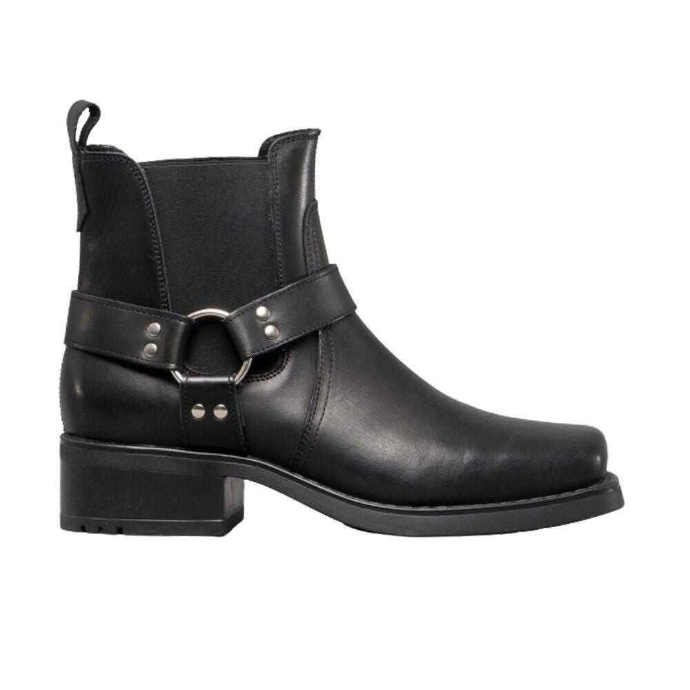 Gringo's Harley Black Leather Cowboy Boots M486A