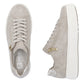Rieker Womens White Leather Side Zip Trainers M7701-80