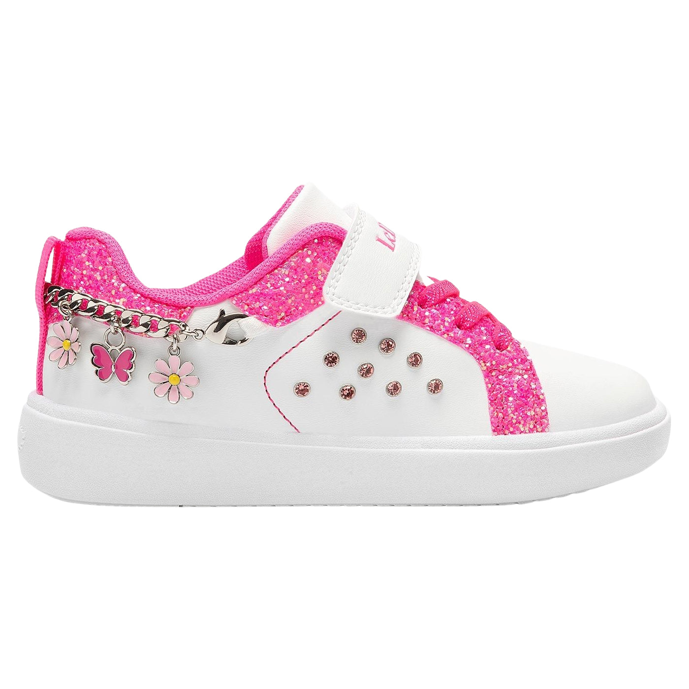 Lelli Kelly LK3410 (AA63) Gioiello White Bright Pink Bracelet Trainers