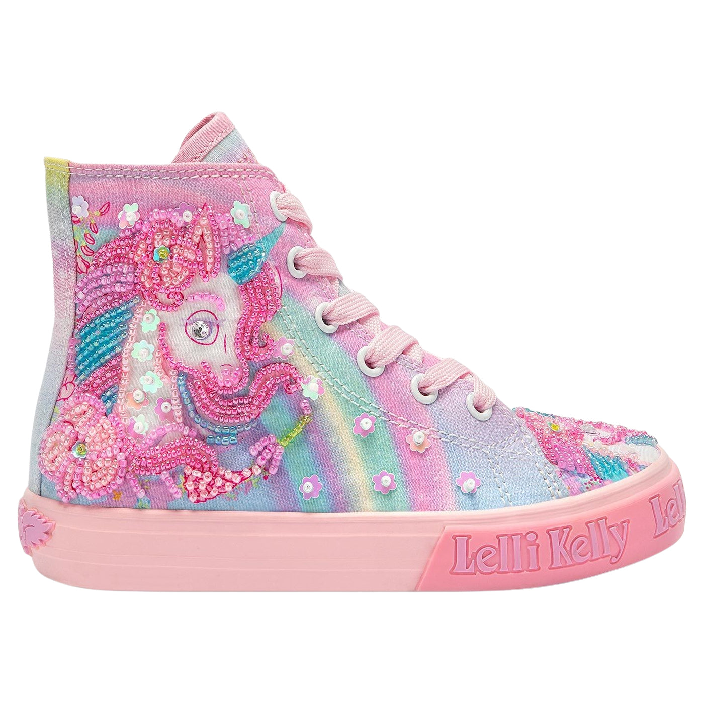 Lelli Kelly LK3488 (BX02) Unicorn Mid Multi Fantasia Baseball Boots