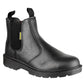 Amblers Mens Leather Dealer Safety Boots FS116 Black