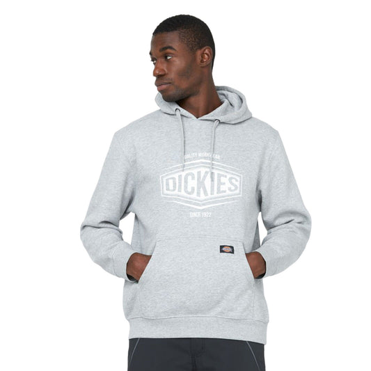 Dickies Rockfield Hoodie Sweatshirt Mens Workwear Grey SH3011