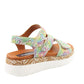 Heavenly Feet EmmaJane Floral Beige Womens Sandals