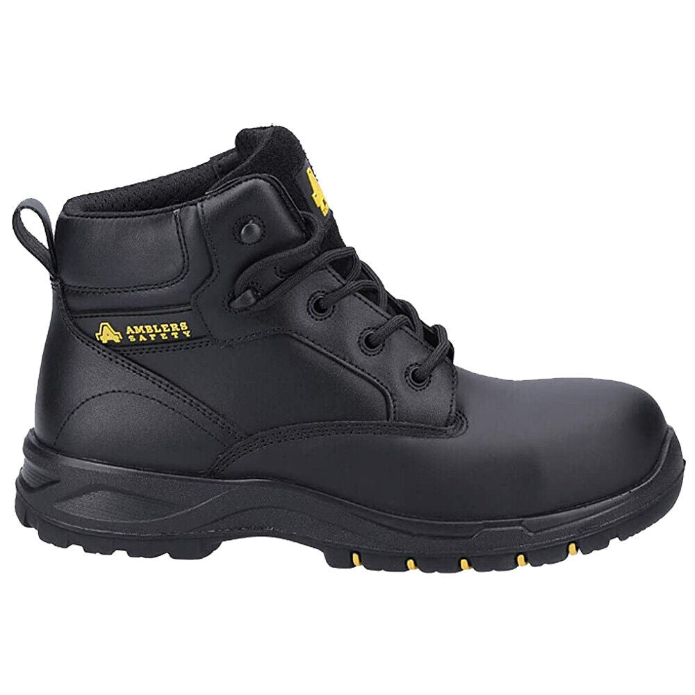 Amblers Ladies Waterproof Composite Safety Boots AS605C Black Hirst Footwear