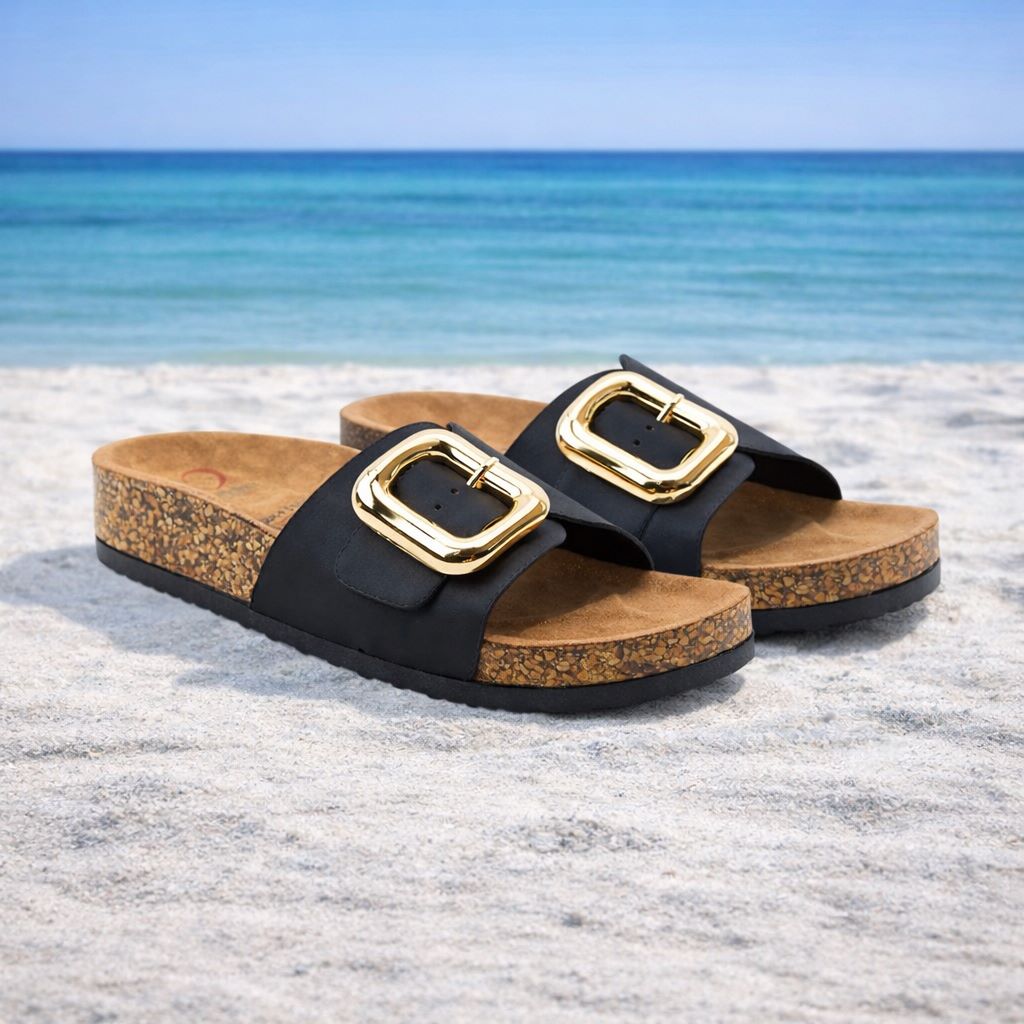 Heavenly Feet Iggy Vegan Slider Sandals