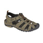 PDQ Mens Closed Toe Sports Walking Sandals Navy/Lime