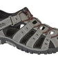 PDQ Mens Closed Toe Sports Walking Sandals Navy/Lime
