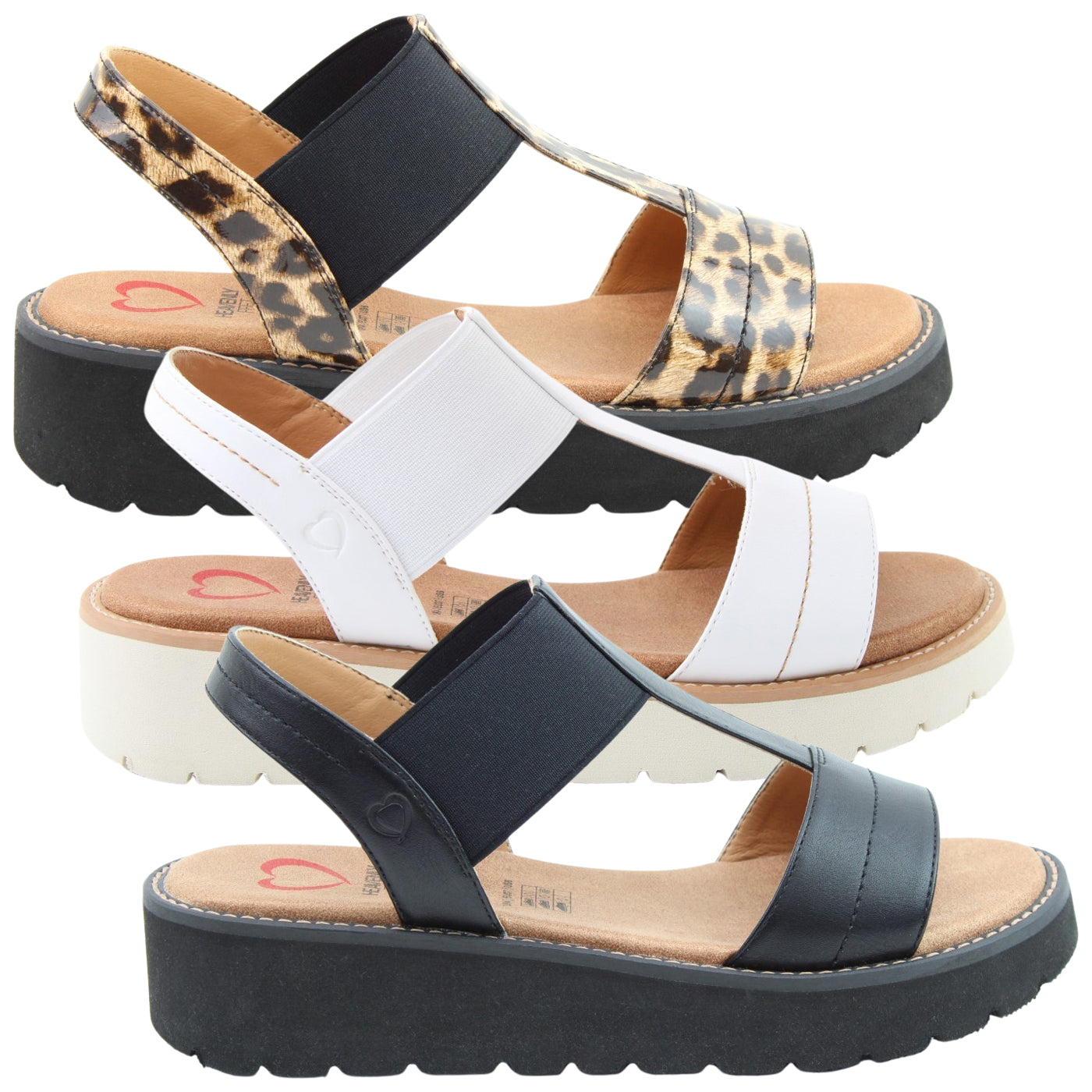 Heavenly Feet Womens Mika Vegan Lightweight Sandals