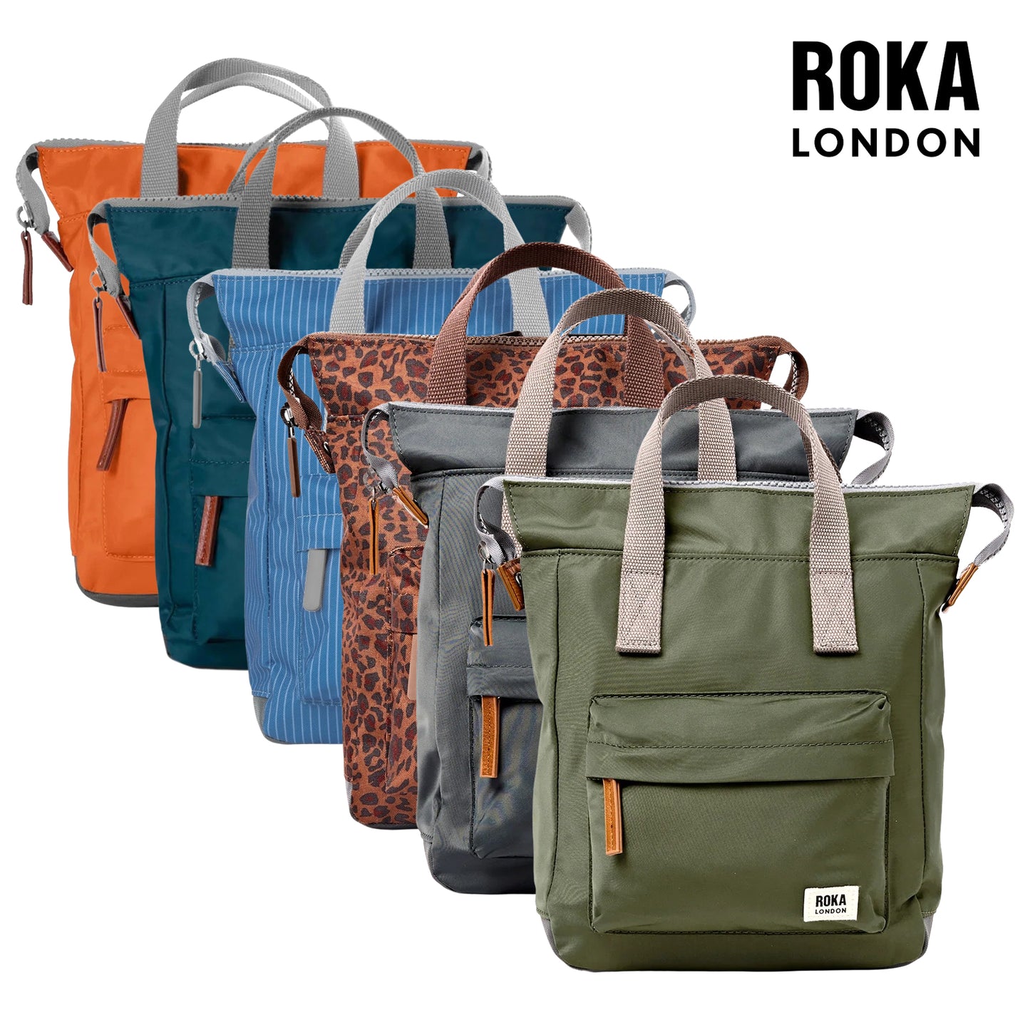Roka Bantry B Sustainable Nylon Weather Resistant Vegan Rucksack Bag