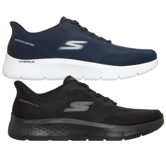 Skechers Mens Slip Ins Trainers Navy Blue Go Walk Master 216924/NVY