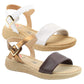 Heavenly Feet Womens Sara Comfort Vegan Sandals