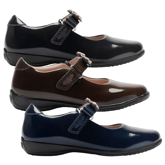 Lelli Kelly Taylor F Fit Patent School Shoes LKSI8466