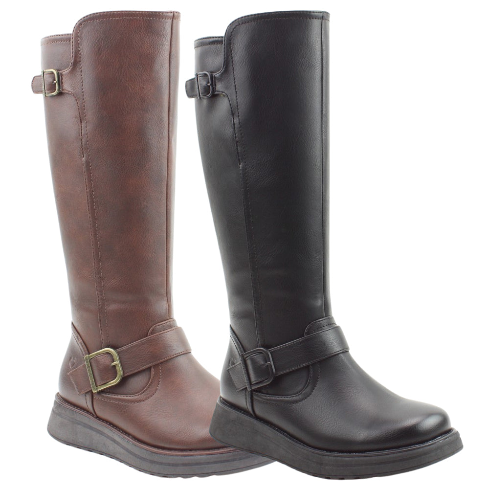 Heavenly Feet Rubymae 2 Vegan Tall Comfort Boots